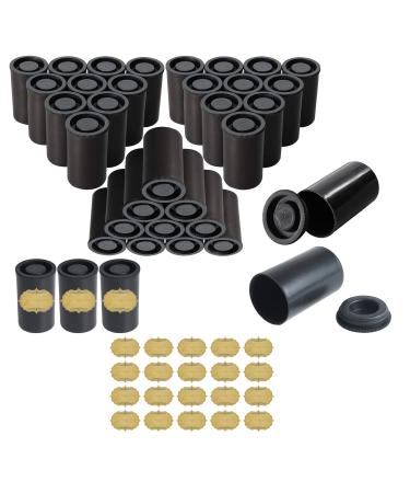 Film Canister with Caps for 35mm Film (Black 45)