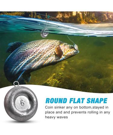 Disc Sinkers Fishing Weights for Saltwater Surf & Catfishing - 1oz to 8oz Options Available - Buy Online on GoSupps.com
