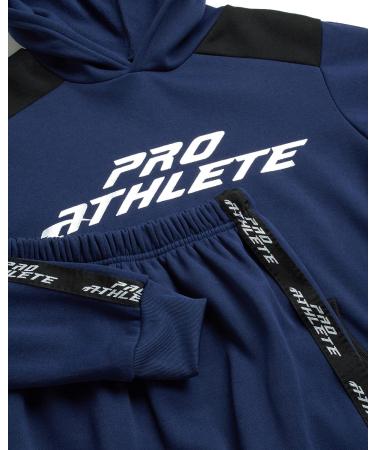 Pro Athlete Boys Sweatsuit Set - Navy 2-Piece Fleece Hoodie & Jogger (Size 14-16) - Buy Online on GoSupps.com