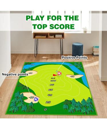 XANGNIER Golf Chipping Game Set with 20 Stick Golf Balls - Giant Size for Adults & Family Indoor/Outdoor Fun | Includes Chipping Mat | Sport & Outdoor Play Toy - Buy Online on GoSupps.com