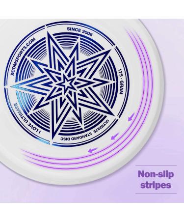 X-Com Ultimate Disc 175g Flying Disc - Championship Level Deluxe Model I WFDF & USAU Approved - New Pure Material - Non-Recycling - 1 Pack with Storage Bag & Stickers - UV Resistant - Buy Online on GoSupps.com
