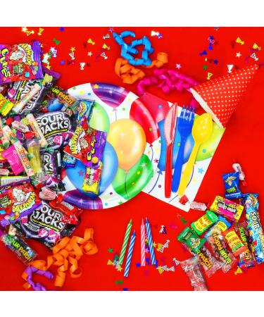 Sour Party Mix Candy Bulk - 3 LB - Warheads, Sour Patch, Cry Baby Gumballs & More! - Buy Online on GoSupps.com