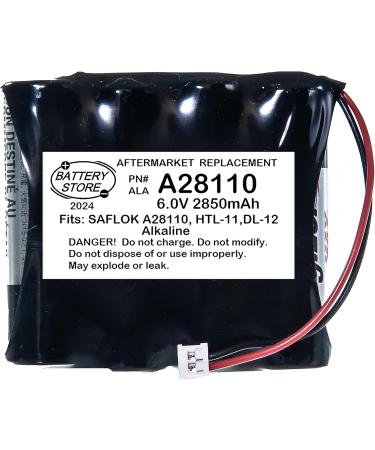 25PC SAFLOK A28110 6V Hotel Door Lock Battery Replacement | Fits 884952 A28100 DL-12/4 | International Shipping Available - Buy Online on GoSupps.com
