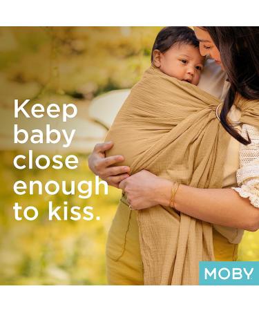 Moby Ring Sling Wrap Carrier | Versatile Hands-Free Support for Parents | Breathable Baby Wrap for Newborns to Toddlers | Supports 8-33 lbs | Fern - Buy Online on GoSupps.com