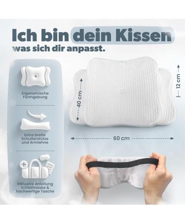 Birkental Orthopedic Pillow Set - Adjustable Memory Foam Neck Support & Ergonomic Sleeping Pillow for Side & Stomach Sleepers - Buy Online on GoSupps.com