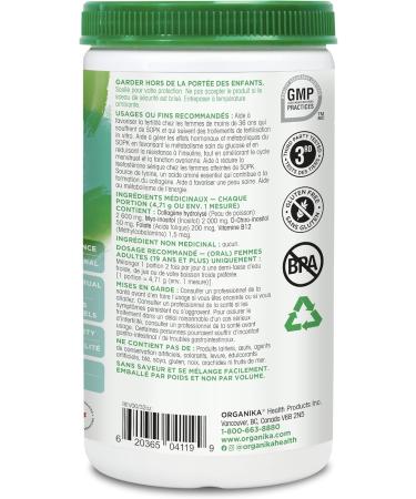 Organika Marine Collagen PCOS Relief Powder - Clinically Researched 40:1 Inositol Blend Folate B12 - Helps support Hormone Balance Menstrual Cycle Fertility- 283g - Buy Online on GoSupps.com