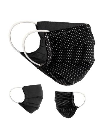 BAF Community Masks 2 via Pack Set Unisex makeshift mask Wendbar Mundsprung Mund and nose protection turning mask with motif cotton bci washable 1 piece (2-pack) black/white-2