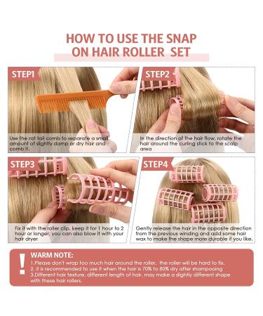 16 Pieces Hair Roller Curlers 1.18 Inch Plastic Hair Curlers with Steel Pintail Comb - Hairdressing Styling for Short and Long Hair - Buy Online on GoSupps.com