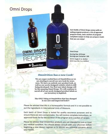 Omni Drops Diet Drops with Vitamin B12 - 4 oz | Includes Program Guide - Buy Online on GoSupps.com