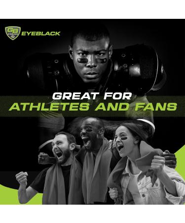 15 Pairs Breathable Eye Strips | Peel & Stick Athletic Eyeblack for Game Day | No Mess Stays On | Green Camo for Baseball Football Softball Lacrosse - Buy Online on GoSupps.com