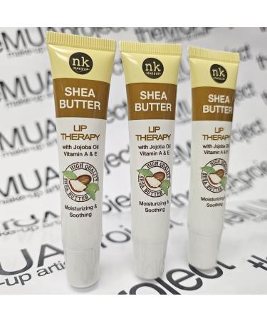 3 Pack Bundle of Shea Butter Lip Therapy for Moisturizing Soothing and Nourishing your Dry and Chapped Lips