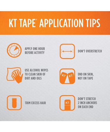 KT Tape Original Cotton Kinesiology Tape - 20 Pack 10? Cut Strips for Sports Therapy - Buy Online on GoSupps.com