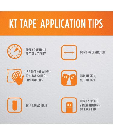 KT Tape Pro Wide 10-Precut 10-inch Strips, Black, Water Resistant Ideal for Lower Back & Large Muscles | Small Size - Buy Online on GoSupps.com