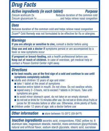 Zicam Cold Remedy Zinc Rapidmelts Citrus Flavor 25 Count - Fast-Acting Relief | Pack of 1 - Buy Online on GoSupps.com