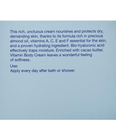 Hildegard Braukmann Vitamin Body Cream 200 ml | Premium Body Care | International Shipping - Buy Online on GoSupps.com