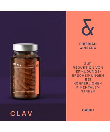 Buy 3x Siberian Ginseng Capsules - 900mg Daily Dose - Eleuthero Adaptogen for Fatigue & Concentration - 180 Vegan Capsules - Buy Online on GoSupps.com