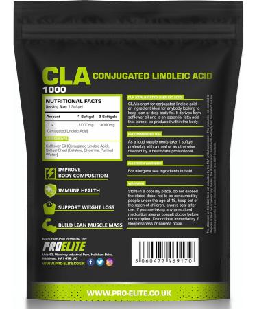 CLA Supplement 90 Softgels - 1000mg per Capsule CLA with 80% Isomers - CLA Softgel Capsules Conjugated Linoleic Acid - Weight Management - Buy Online on GoSupps.com