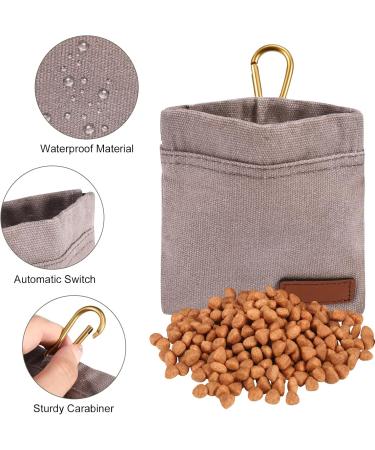 Fantesi Portable Dog Training Treat Bag - 2 Pcs Hands-Free Snack Dispenser with Carabiner for Easy Walking & Feeding - Buy Online on GoSupps.com