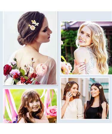 Chunyin 18 Pcs Rhinestone Butterfly Hair Clips Sets | Handmade Crystal Barrettes for Women | Gold Prom Accessories - Assorted Colors - Buy Online on GoSupps.com