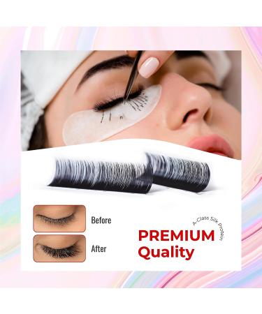 The Lash Supply Premium Volume Eyelash Extensions 0.03-0.05-0.07 C/CC/D Curl Mix Length, 9mm-20mm - Professional Supplies, Ultra Soft & Lightweight - 0.03-C - Buy Online on GoSupps.com