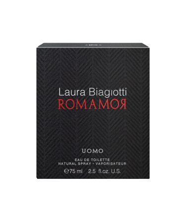 Laura Biagiotti Romamor for Men - Amber Woody Scent - Opens with Grapefruit Black Pepper Vetiver and Ginger - Enhancing Comfort for Everyday Use - Perfect for Date Night - 2.5 oz EDT Spray 2.5 Ounce (Pack of 1) - Buy Online on GoSupps.com