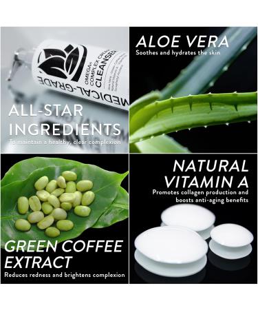 Microderm GLO Omega+ Complex Cream Facial Cleanser - Daily Face Wash & Makeup Remover for All Skin Types - Vegan & Paraben-Free - 6.7 Fl Oz - Buy Online on GoSupps.com