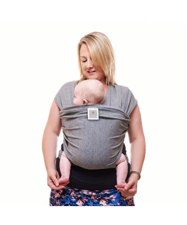 Baby Sling Wrap Premium Baby Carrier Newborn to Toddler - Original Stretchy Baby Wrap Carrier | One Size Fits All | Cozy & Soothing for Babies | Neutral Grey by Funki Flamingo