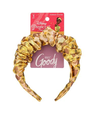 GOODY Ouchless Headband For All Hair Types - Disney Princess  Tiana - Comfort Fit for All-Day Wear - Beautiful Design for Instant Style - Pain-Free Hair Accessories for Women  Men  Boys & Girls