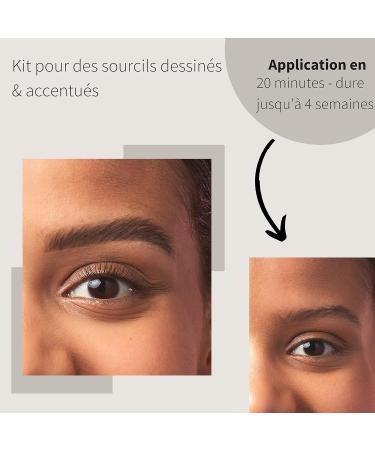 fleeky Kit Browhenna - on fleek eyebrow color henna color powder for natural eyebrow coloring ideal as a gift (Mini light brown) - Buy Online on GoSupps.com