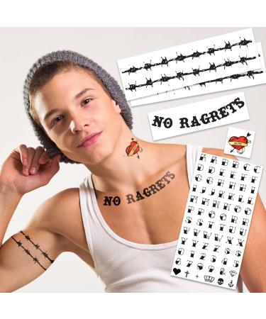 White Trash Party We're The Millers Temporary Tattoos | Halloween Costume Tattoo Kit | Skin-Safe | MADE IN USA | Removable
