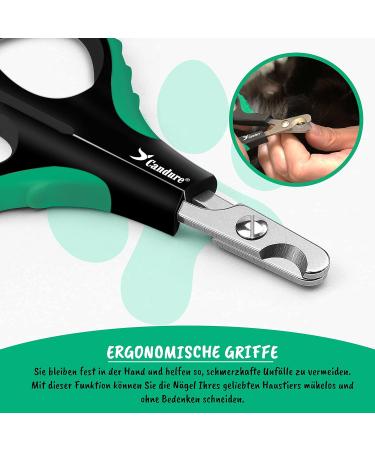 Buy Candure Cats Nail Clippers | Specialist Claw Care for Cats Dogs & Small Pets | Rust-Free Steel & Sharp Blades | Dark Green XS - Buy Online on GoSupps.com