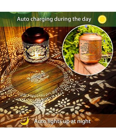 Hummingbird Solar Lanterns Outdoor Waterproof Hanging Solar Lights Hummingbird Gifts for Women Men Metal Bird Decorative LED Lanterns for Yard Patio Lawn Tabletop Pathway Landscape G 2 Pack Tree of Life Hummingbird - Buy Online on GoSupps.com