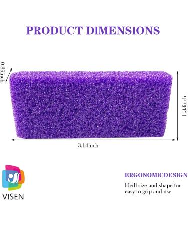 Pumice Stone Foot Scrubber Set - 40 Pcs Mini Disposable Pads for Callus and Dead Skin Removal - Purple - Buy Online on GoSupps.com