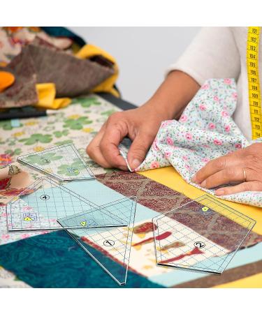 Quilting Template Set - Acrylic Cutting Templates for Sewing Machine - 9x9 Inch Novelty Style Ruler for DIY Patchwork Quilts - Buy Online on GoSupps.com