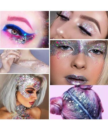 NICENEEDED 12 Boxes Holographic Star Nail Sequins Nail Art Glitter Flakes Sparkles Ultra-Thin Christmas Patterns Glitter Sticker Decals Nail Art Set With Nail Art Stickers For Nail Art Decoration - Buy Online on GoSupps.com