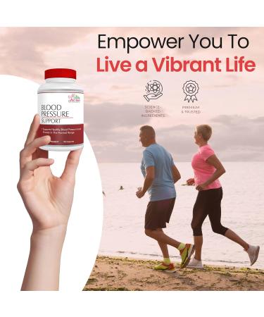 Milamiamor Blood Pressure Support Supplement with Hawthorn Garlic Hibiscus Olive Leaf Green Tea & Vitamins Supports Healthy Blood Pressure Levels & Heart Function - 90 Capsules - Buy Online on GoSupps.com