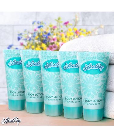 LavaPop - Travel Size Body Lotion - Iris Violet & Amber 0.7 fl oz 100 Pack - Delight Your Guests with Calming & Comforting Lotion - Bulk Hotel Toiletries for Airbnb Motels & Guest Rooms - Buy Online on GoSupps.com