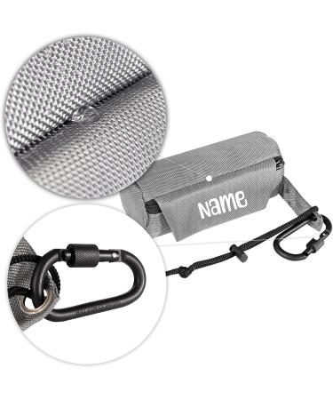 Durable Lonto Dog Feed Bag - Water-Repellent Snack Bag with Zipper & Velcro - 18x7x7 cm - Personalized Name Print - International Shipping - Buy Online on GoSupps.com