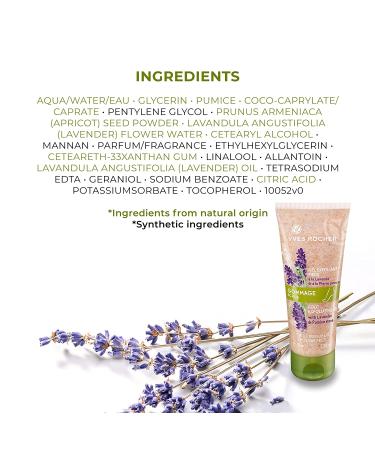 Yves Rocher Lavender & Pumice Foot Scrub - 2.5 Oz - Exfoliating Treatment - Buy Online on GoSupps.com