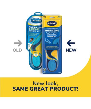 Dr. Scholl s Energizing Comfort Insoles - Shock Absorbing Arch Support Massaging Gel for All-Day Energy | Men's Size 8-14 - Buy Internationally - Buy Online on GoSupps.com