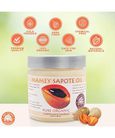Mamey Sapote Oil 4 fl oz - Pure Organic Cold Pressed Unrefined | 118 ml - Buy Online on GoSupps.com