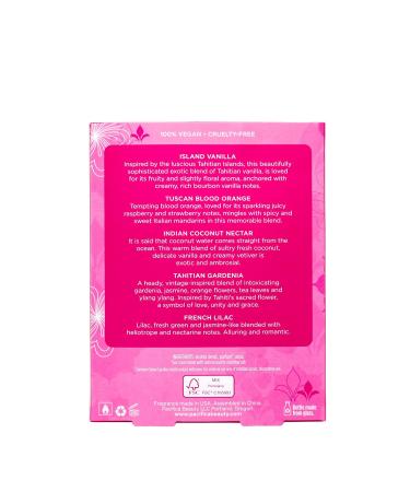 Pacifica Beauty Wanderlust Spray Perfume Trial Set Island Vanilla 5 Scents Fragrance Sampler Gift Set Natural & Essential Oils Clean Vegan & Cruelty Free Vanilla French Lilac Tahitian Gardenia Indian Coconut Nectar Tuscan Blood Orange 0.05 Fl Oz (Pack of  - Buy Online on GoSupps.com