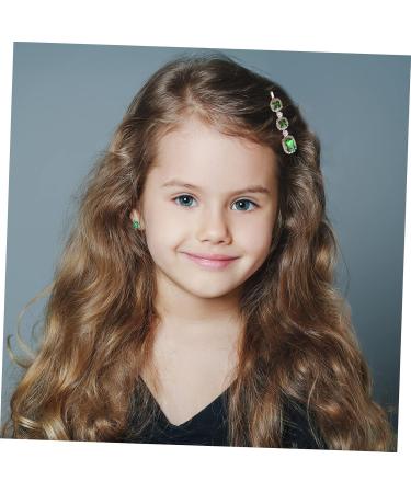 Healeved 3 Sets Crystal Pearl Hair Clip Bridal Hairpins Headdress Girl Hair Barrette Bridal Hair Clip Green Rhinestones Alligator Hair Clips Hair Pin Women Hair Accessories Alloy - Buy Online on GoSupps.com