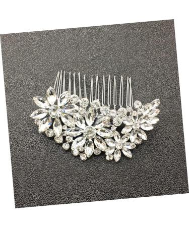 MAGICLULU Bride Comb Hair Comb for Bride Comb for Bridal Rhinestone Comb Rhinestone Hair Comb Wedding Hair Comb Crystal Hair Comb - Buy Online on GoSupps.com