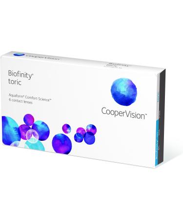 Biofinity Toric (3) monthly soft lenses/BC 8.7 mm/DIA 14.5 mm/CYL -1.75 / AXIS 150/0 diopters