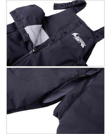 Happy Cherry Baby Winter Pants - Newborn Boys Girls Overall Ski Trousers - Infant Warm Snow Bib Pant - Toddler Windproof Padded Snowsuit Bottoms - Dark Blue - Buy Online on GoSupps.com