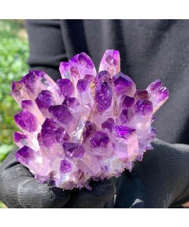 New Find Purpl Phantom Quartz Crystal Cluster Specimen 400g - Buy Online on GoSupps.com