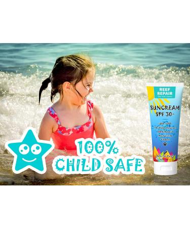 Reef Repair SPF 30+ All Natural Sunscreen 4 fl. Oz - Water Resistant, Biodegradable, Coral Friendly - Buy Online on GoSupps.com