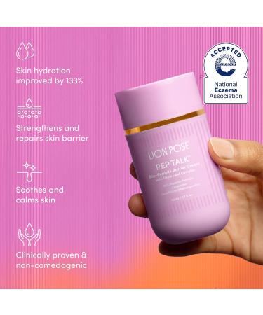 LION POSE PEP TALK Bio-Placenta Barrier Repair Cream for Redness & Dryness Body and Face Moisturizer Ceramide Barrier Repair Moisturizer Infused with Glutathione and Ashwagandha 1.7 fl oz - Buy Online on GoSupps.com
