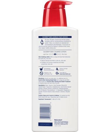 Eucerin Skin Calming Lotion | 16.9 fl. oz Pump for Dry Itchy Skin | Oatmeal Enriched Body Lotion - Shop Internationally - Buy Online on GoSupps.com